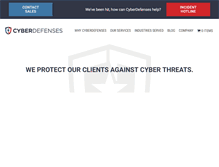 Tablet Screenshot of cyberdefenses.com